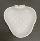 Vintage Hazel Atlas Milk Glass Strawberry Dish Tray MCM 1950s