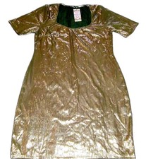 BOOHOO PLUS METALLIC BRONZE SWEETHEART MINI DRESS SIZE 12