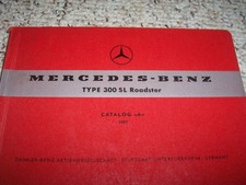 1957-1960 Mercedes Benz 300sl Roadster Parts Catalog Manual 1958 1959 1957-1960 Mercedes Benz 300sl Roadster Parts Catalog Manual 1958 1959