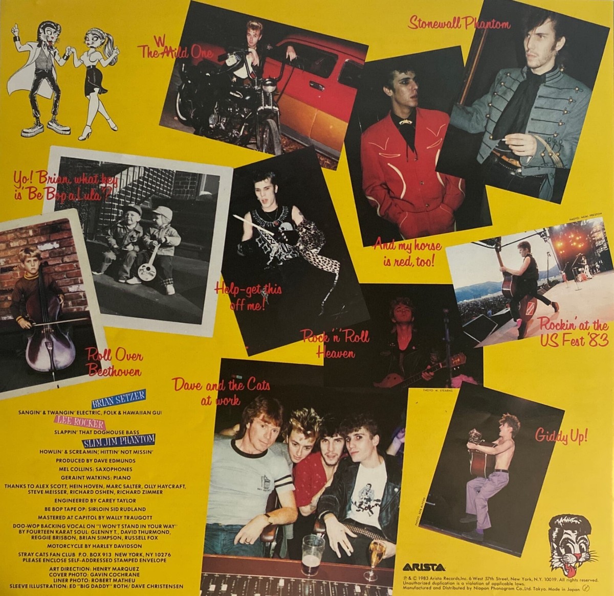Rant N&#39; Rave With the Stray Cats［カセット］ Stray Cats – Stray Cats – Vinyl (LP, Album, Stereo), 1983