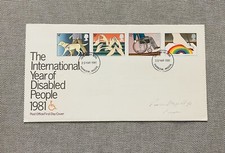 1981 The International Year Of Disabled People First Day Cover Stamps