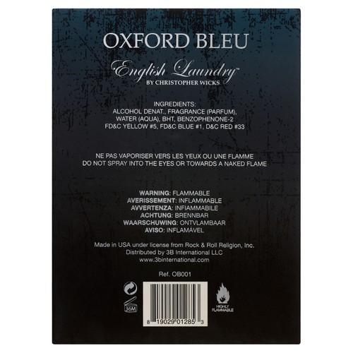 English Laundry Oxford Bleu Eau De Parfum Spray Cologne for Men 3.4 Oz - Picture 3 of 9