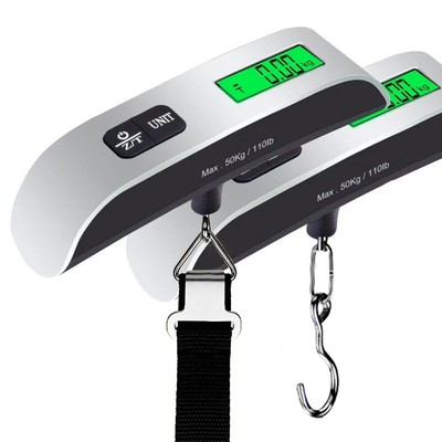 Luggage scale digital electronic hanging scale hand scale luggage LCD, 10g to 50