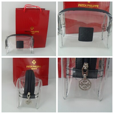Patek Philippe クリアポーチ 箱付き PATEK PHILIPPE Clear Vinyl Clutch Purse + Retail Bag Iconic