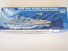 HTF Trumpeter Pit Road 1:700 USSR Russian Navy KALININ Battle Cruiser Kit #05709