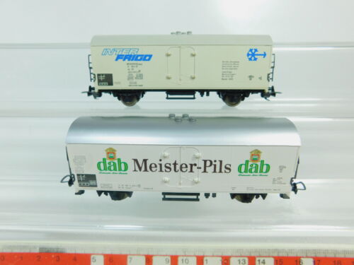 BN490-0,5# 2x wagons de marchandises Fleischmann H0/AC : dab Meister-Pils Deutsche Bahn + interréfrigérateur FS - Photo 1 sur 1