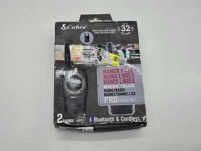 NEW Cobra PR562BLT Pro Series 32-Mile Bluetooth Two-Way Walkie-Talkie Radio
