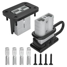 50 Amp Battery Quick Connect/Disconnect Connector Kit 6-12 Gauge 600V with Mo...