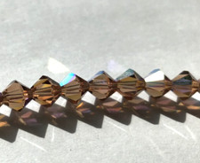 Swarovski Crystal 4mm 1,440 pcs Lt. Smoked Topaz AB 5301 LARGE FP 