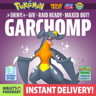   SHINY GARCHOMP   MAXED OUT! 6IV Raid Ready Build for Pokemon Scarlet & Violet!