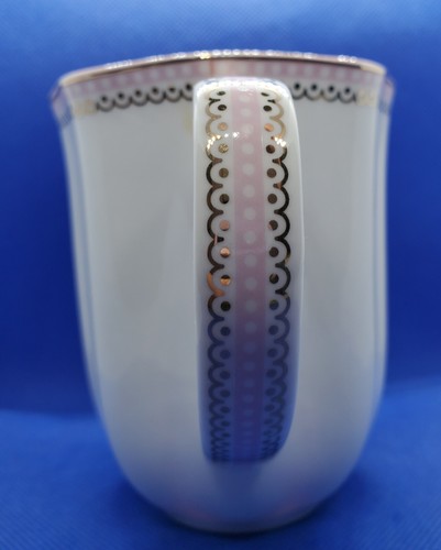GRACE TEAWARE 10 fl. oz. MUG with SCALLOP RIM GOLD TRIM DELICATE (C17) - Picture 6 of 10
