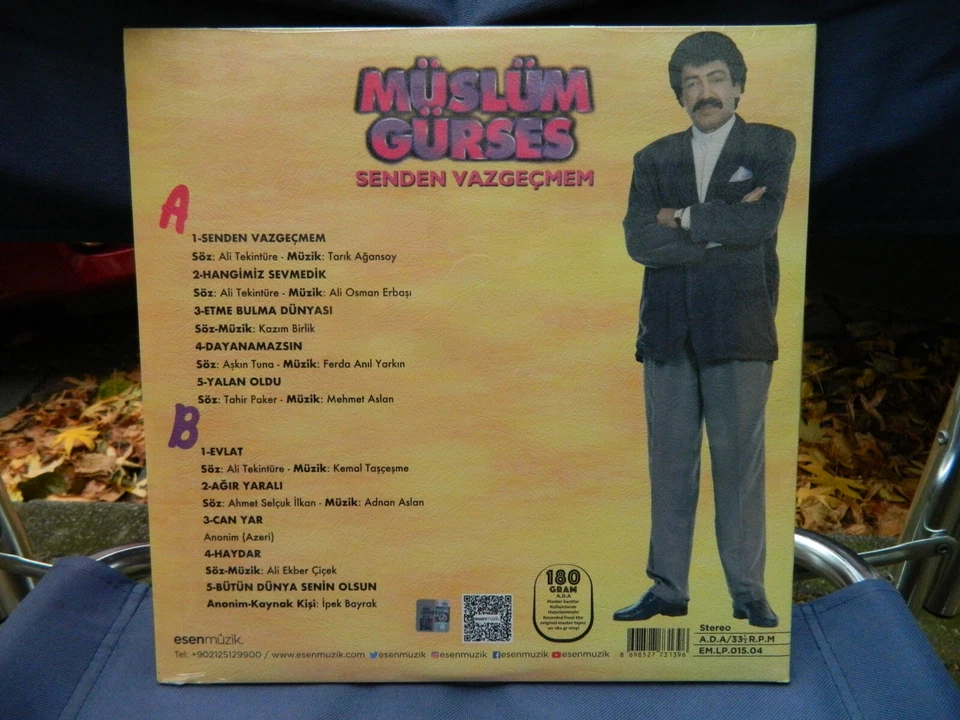 Müslüm Gürses -  Senden Vazgecmem Türkisch Arabesk Musik LP Vinyl - Bild 2 von 3