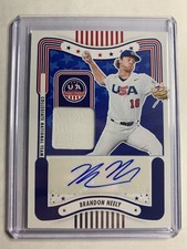 2024 USA Baseball Stars & Stripes #SM-BN Brandon Neely Patch Auto