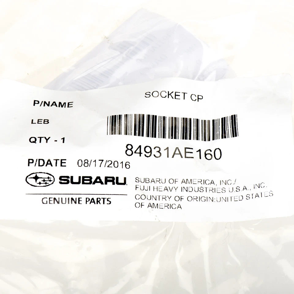 Soquete de lâmpada traseira 84931AE160 FABRICANTE DE EQUIPAMENTO ORIGINAL 2000-2004 Subaru Legacy Wagon Outback - Imagem 4 de 4