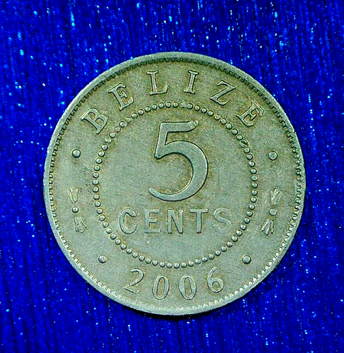 VENDITA MONETE MONDIALI--2006 BELIZE 5 CENT-MONETA COMPOSIZIONE ALLUMINIO--KM# 34.a - Foto 1 di 3