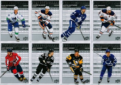 '23/24 Upper Deck Series 1 STAT BOX FILLERS card #SB1-SB25 *pick from list