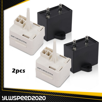4-Pack HQRP Compressore Ptc Starter / Relè + Kit Condensatore Per - Foto 3