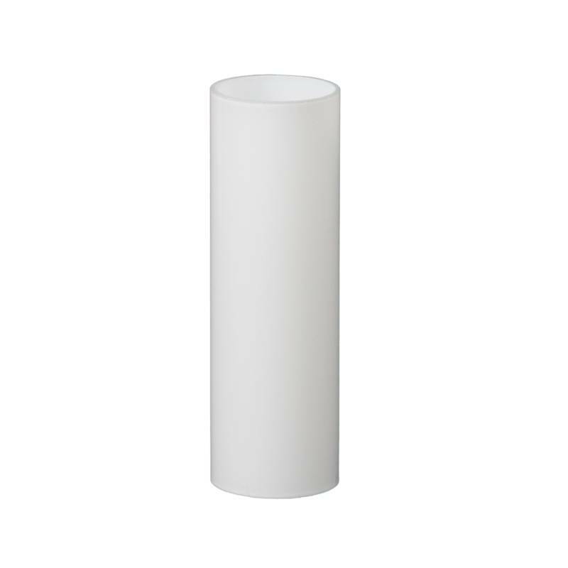 Lampenschirm Zylinder Ersatzglas 478045A Opalglas Glas Weiß Matt H. 140mm Ø 45mm