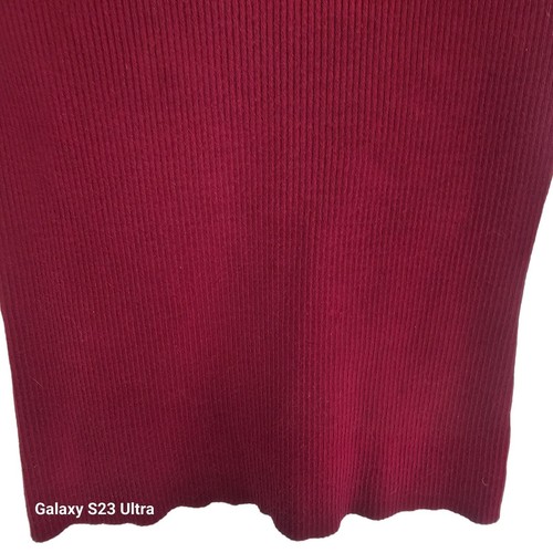 INC International Concepts Sweater Knit Sweater Women S Red Silk Sweater Women - Picture 3 of 7