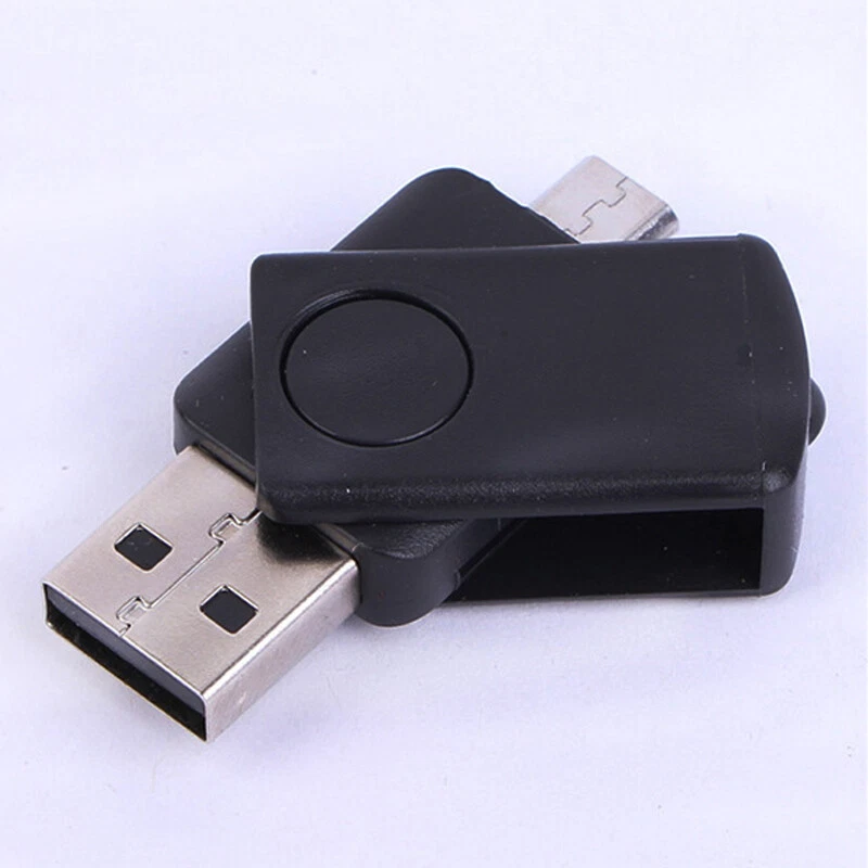 USB 2.0+Micro USB OTG Adapter Micro SD T-Flash Memory Card Reader for Samsung PC - Image 2 of 4