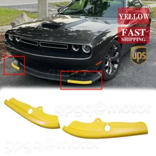 Front Bumper Lip Splitter Spoiler Guard Cover For Dodge Challenger R/T Scat Pack