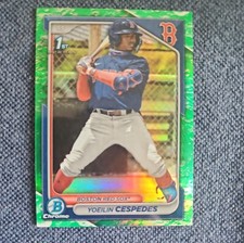 2024 Bowman Chrome 1st Bowman Lunar Glow Refractor Yoelin Cespedes #BCP-139