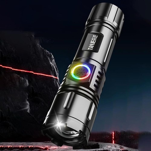 USB Rechargeable LED Flashlight, Waterproof Ultra Bright Tactical Flashlight C5 - Picture 7 of 18