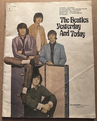 1966 The Beatles Yesterday And Today Sheet Music Book With Photos