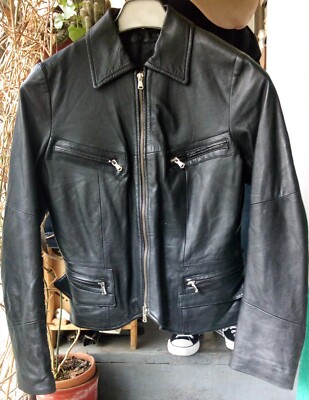 Simon B Echtlederjacke Gr. 42 Jacket Size M 90er