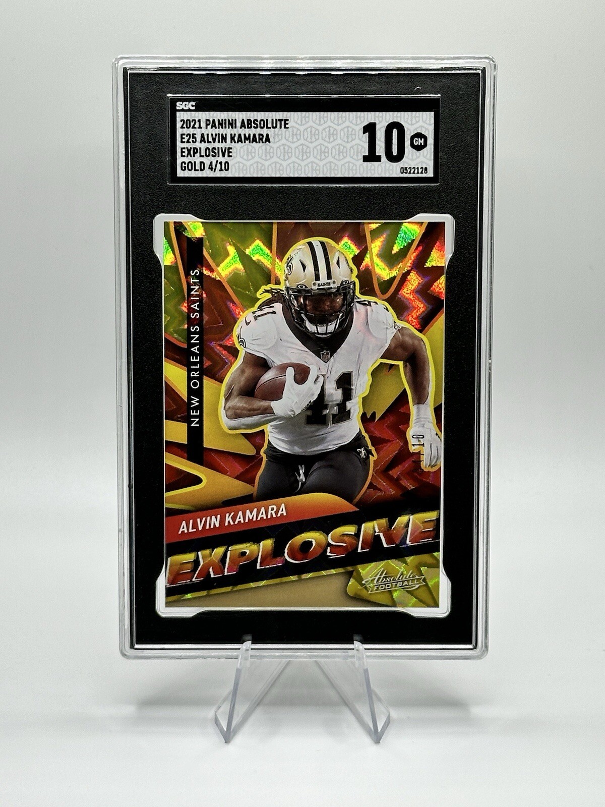 2021 Absolute Explosive Alvin Kamara Gold 04/10