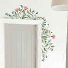 Flower-Green Plant Leaf Wall Art Stickers Vinyl Decals Mural Home Decoration New