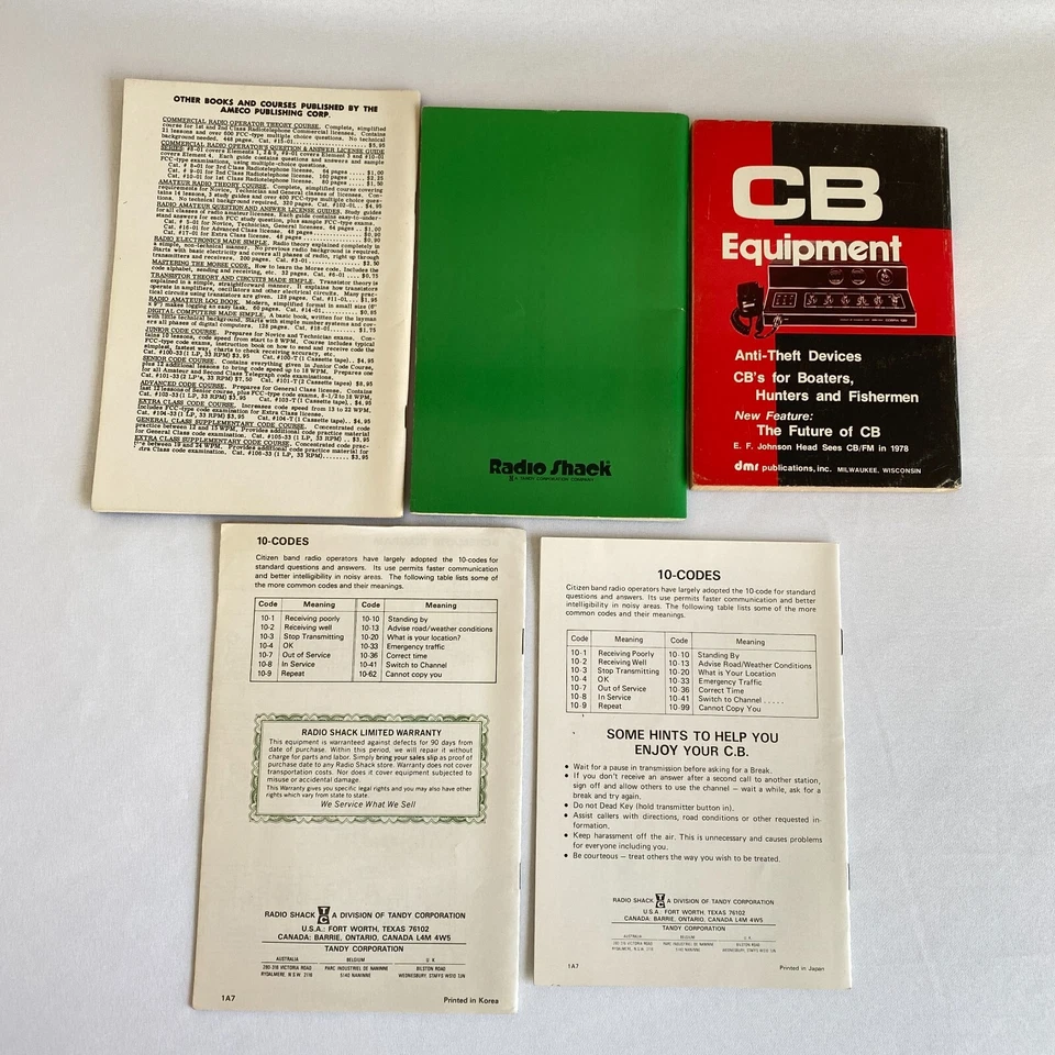 Vtg 1970's - 1980's C.B. Radio Realistic Radio Shack Books & Manuals - Image 2 of 4