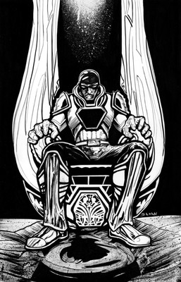 Lex Luther Original Comic Book Art by Jay Sloan #DC comics Superman Villain
