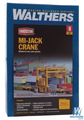 Walthers Cornerstone ~ HO Scale ~ MI-JACK Translift Intermodal Crane Kit 933 3122 - Foto 11