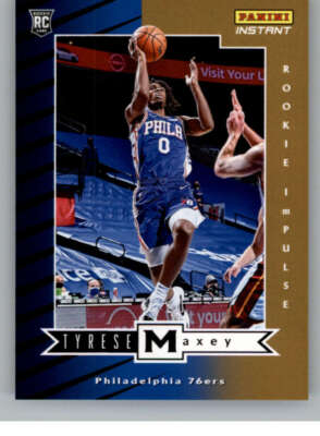Tyrese Maxey RC 2020-21 Panini Instant Rookie Impulse #RI-21 PR:1740 7 ID:122766