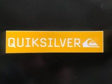 Quiksilver ORANGE Bar Sticker 5 - Retro - Surf Skate Snow Decal- ORANGE /White