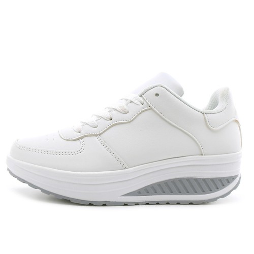 Lace Up Sports Shoes Walking Shoes Women Fashion Sneakers Comfort Wedge Platform - Picture 16 of 30