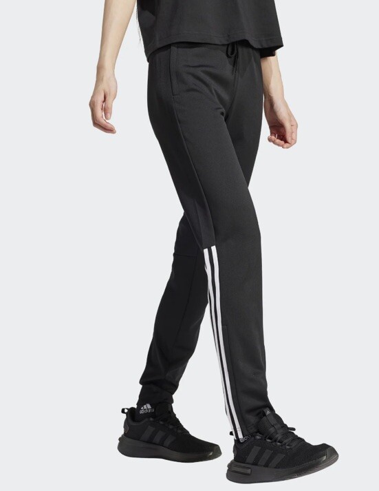 Adidas Women’s Sereno Sweatpants Joggers IS2142- Black/White-Small-New Tags - Main Image