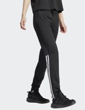 Adidas Women  s Sereno Sweatpants Joggers IS2142- Black/White-Small-New Tags