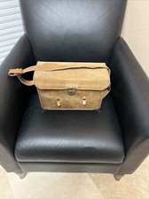 Vintage Ranchero Camera Bag Top Grain Cowhide Suede Leather Rectangle Bag