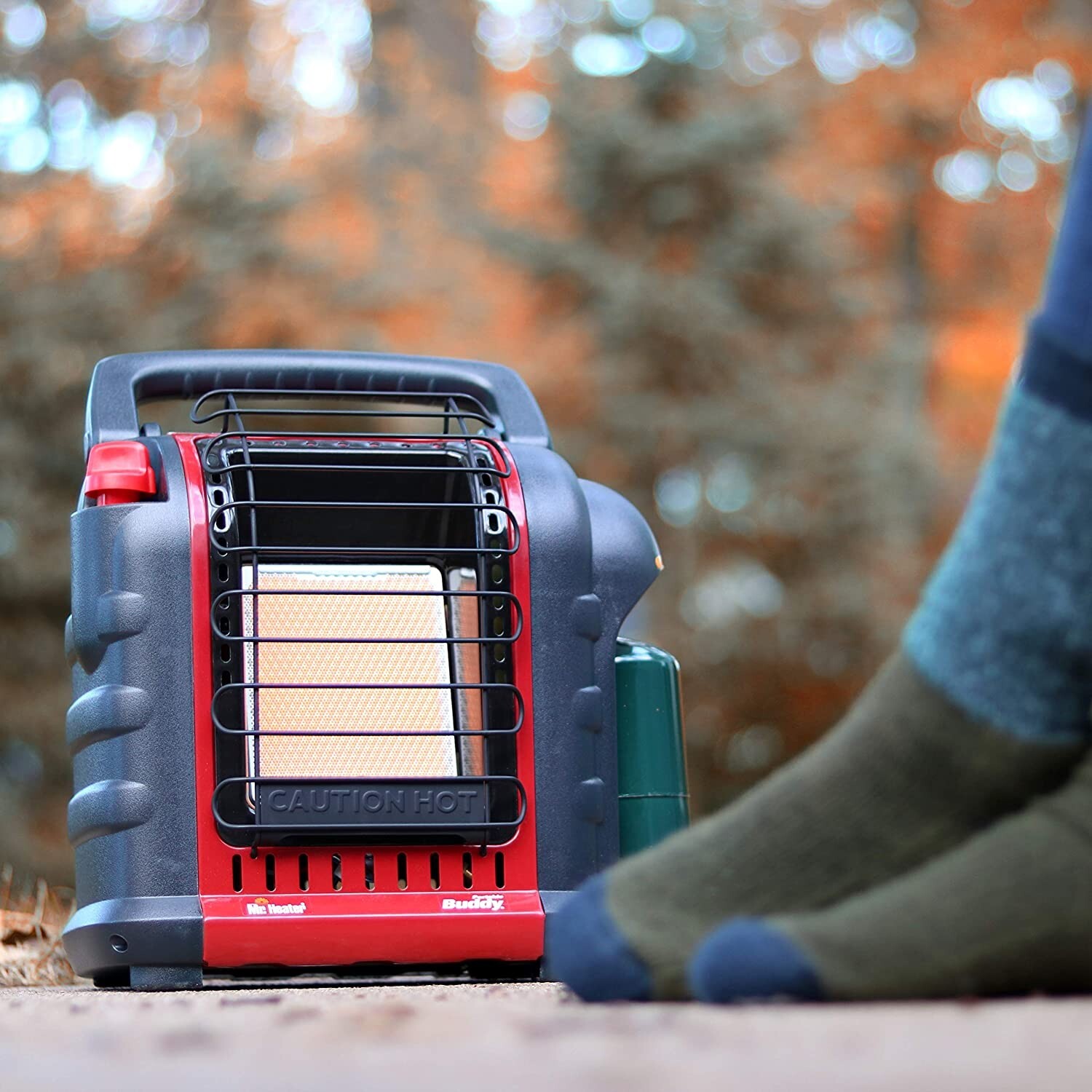 Mr. Heater Portable Buddy Heater, 9K Btu, Propane, with 7/16 Thread,  Red-Black | eBay
