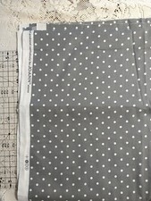 Gray White Polka Dots JoAnn Fabric BTHY 18"x44" Geometric Blender