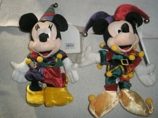 MICKEY MINNIE MOUSE court jesters Disneyland Tokyo 15th Ann. NEW w/ tags