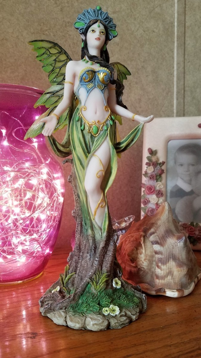 91199 Green Pixie Fairy Figurine Collecables by Backwoods Lighting