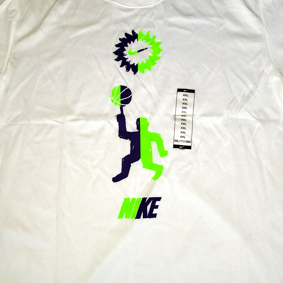 Nike The Nike Tee Graphic T-Shirt Short Sleeve Dri-Fit White