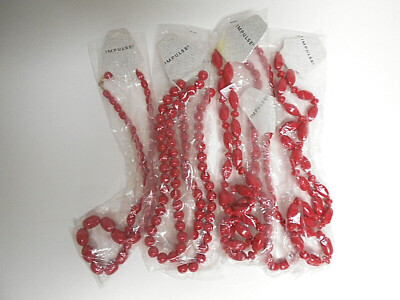 Impulse Necklace Lot of 6 pcs. D31-4 9600 Red assorted lengths