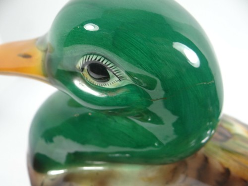 Vintage Mallard Duck Soup Tureen Italy No Ladle 10 Cups Flawed - Picture 7 of 12