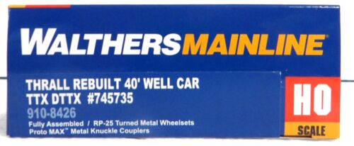 Walthers MainLine 910-8426 TTX DTTX 745735 Thrall Rebuilt 40' Well Car - Picture 2 of 2
