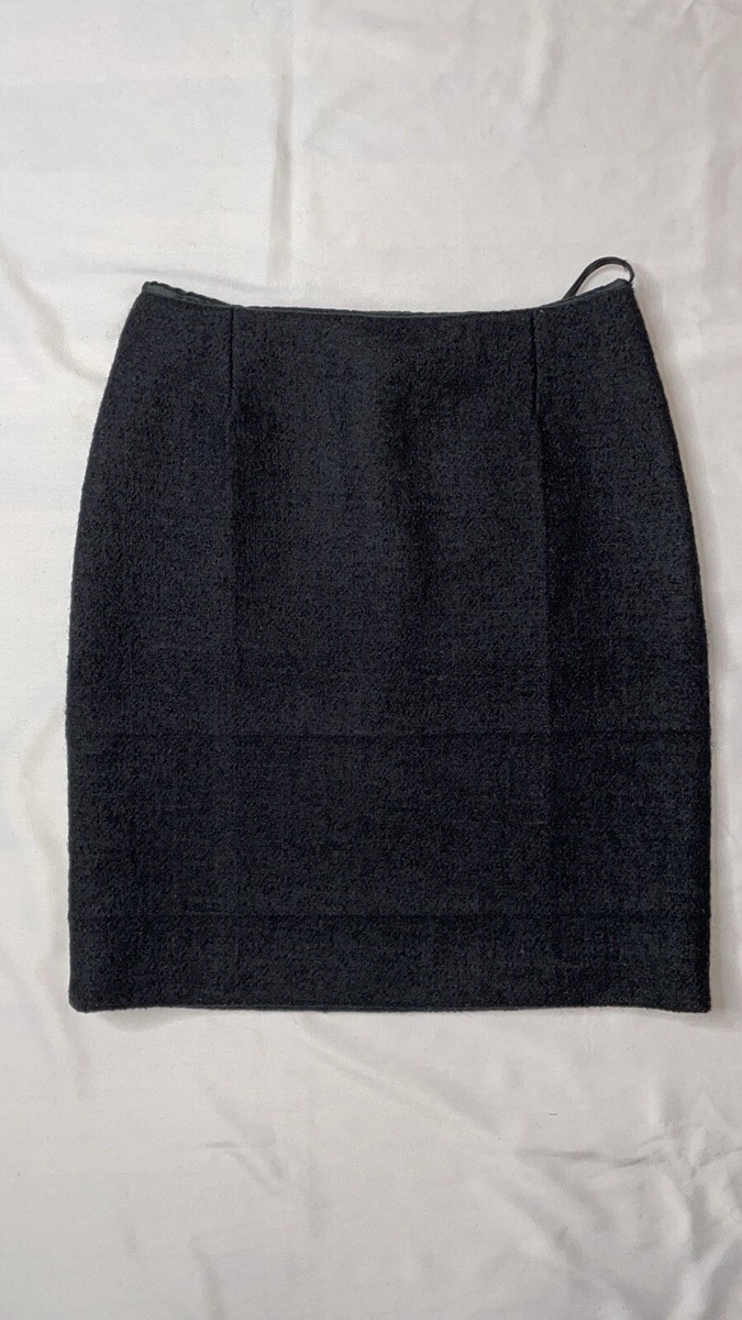 Prada Vintage Fall 1998 Dark Gray Wool Nylon Crease Folded