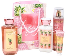Bath Body Works Costa Rica Gift Set Spray Mist Shower Gel Lotion Pink Pineapple